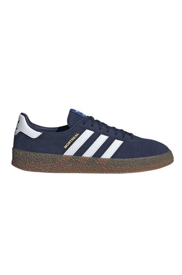 Adidas Mens Originals Montreal 3 Stripes Suede Trainers - Navy/White