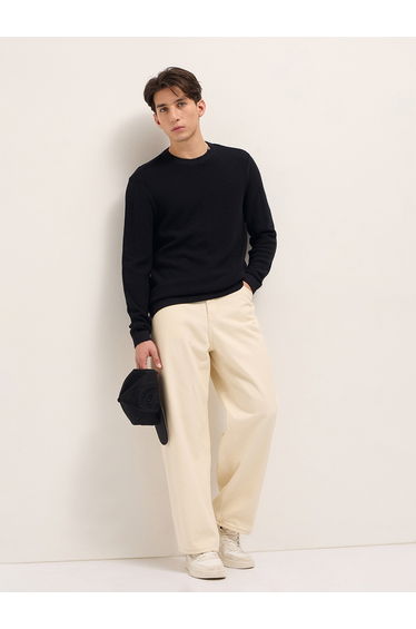 Men Pure Cotton Flat Knit Regular Fit T-Shirt