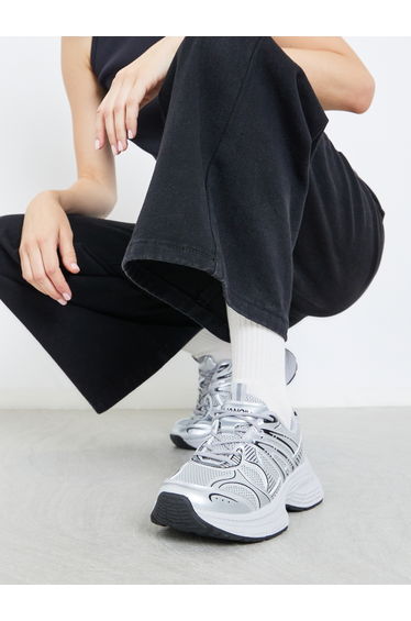 Women Metallic Chunky Sneakers