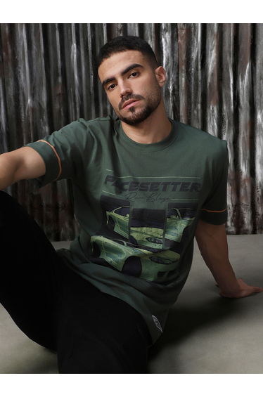 Graphic Print Cotton Relaxed Fit T-Shirt