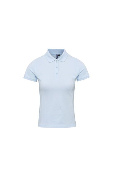 Premier Womens/Ladies Coolchecker Plus Polo Shirt - Light Blue