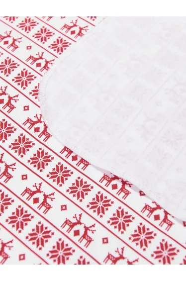 Baby Fair Isle Swaddle Blanket in Red