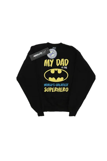 DC Comics Boys Batman World´s Greatest Superhero Sweatshirt - Black