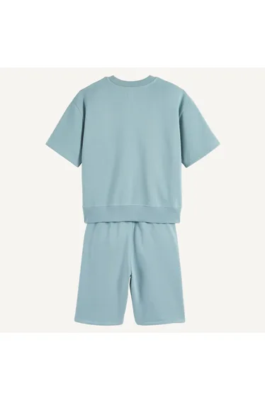 Fleece Crew Neck Sweatshirt/Bermuda Shorts Outfit