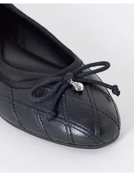 Quilted Ballerina Shoes Extra Wide Fit - 2