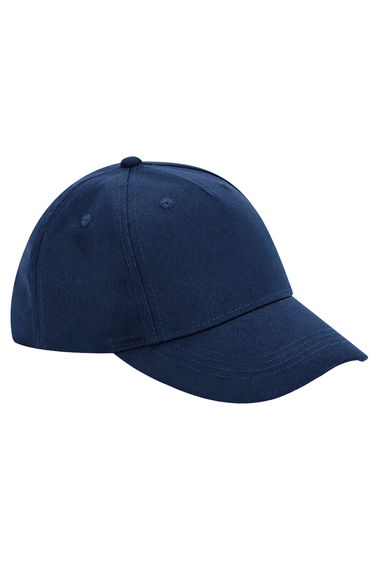 Beechfield 5 Panel Organic Cotton Baseball Cap - Navy Blue