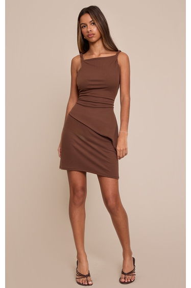 Petite Chocolate Soft Touch Mini Skirt