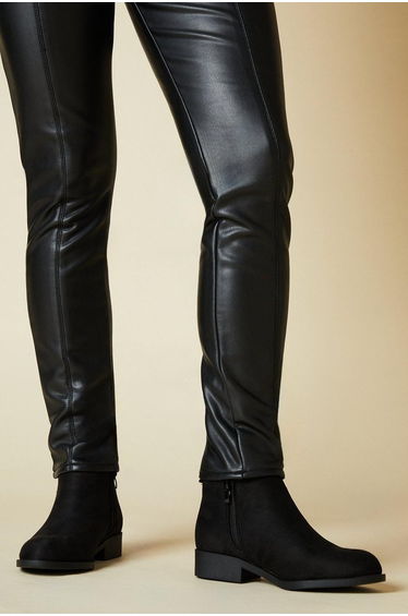 Maddy Side Zip Flat Boots