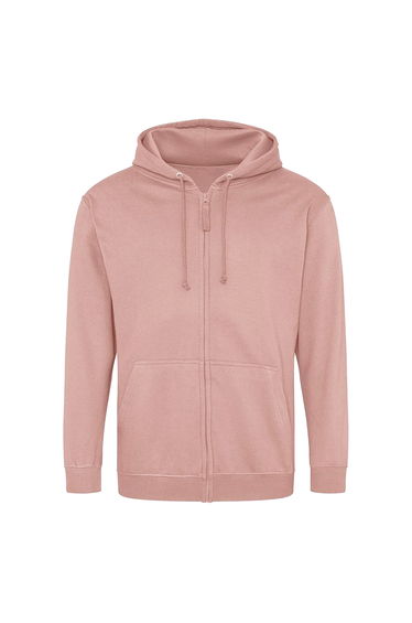 Awdis Mens Full Zip Hoodie - Dusty Pink