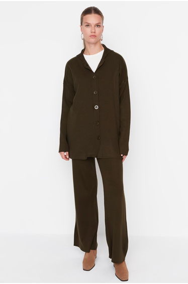 Two-Piece Set - Khaki - Relaxed fit