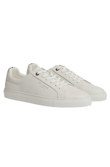 Ted Baker Mens Leather Trainers - White