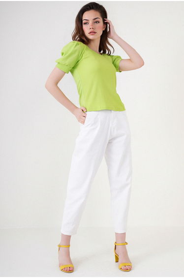 BDART Slim Fit Square Collar Blouse