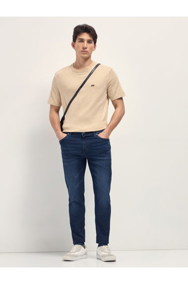 Men Mid Rise Cotton Slim Fit Jeans