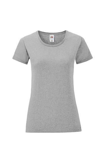 Fruit of the Loom Womens/Ladies Iconic 150 Heather T-Shirt - Athletic Heather Grey
