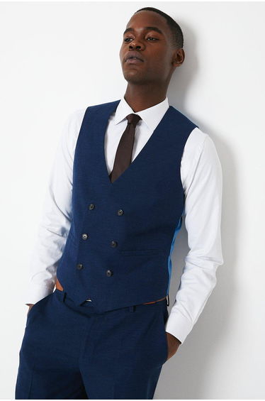 Three Piece Tailored Linen Wedding Suit Waistcoat
