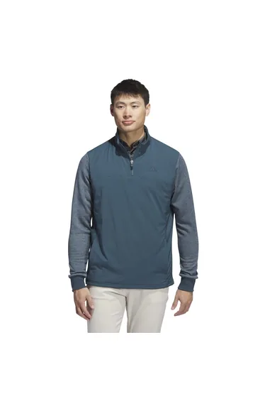 Men's adidas Go-To Quarter-Zip Jacket in Blue