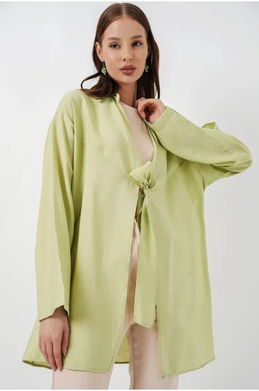 BDART Tie Detail Long Sleeve Kimono