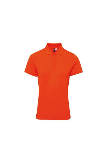Premier Womens/Ladies Coolchecker Plus Polo Shirt - Orange