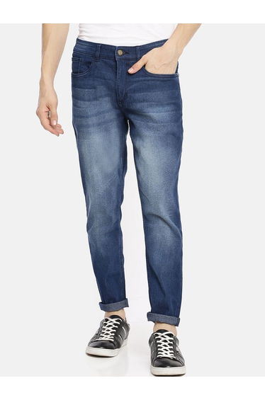 Men Slim Fit Solid Jeans