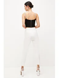 Petite Essential Techno Woven Crop Trouser - 2