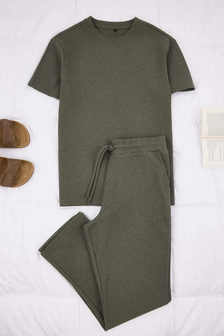Khaki Regular Tracksuit Set - 2