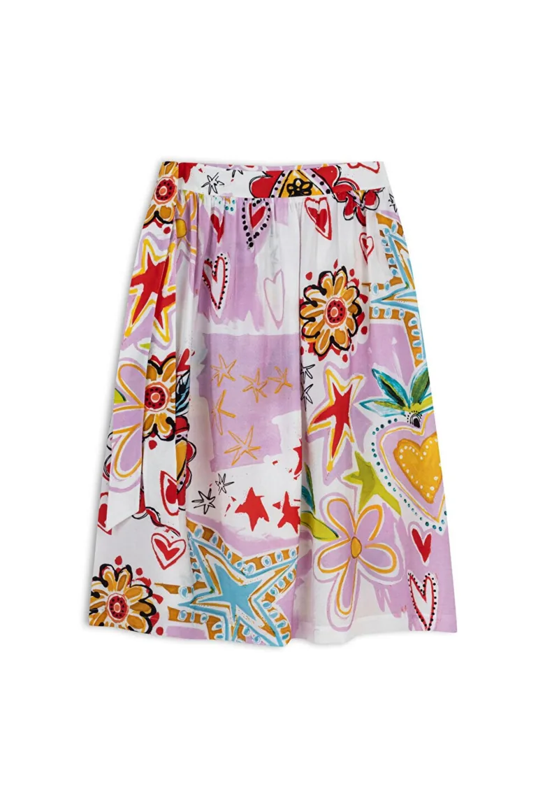 Visual printed skirt - 3