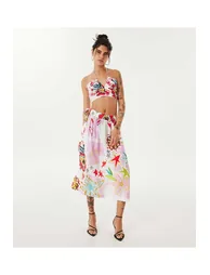 Visual printed skirt