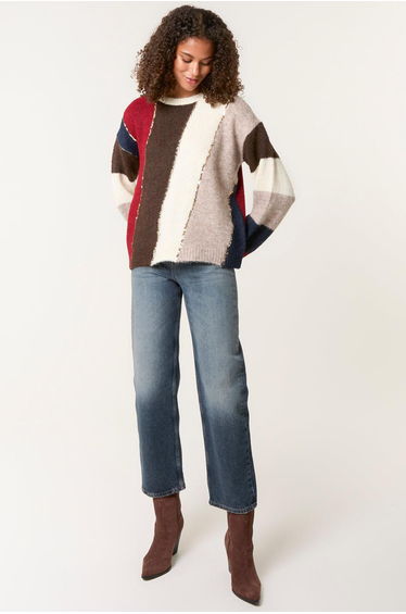 Stripe Sequin Detail Jumper