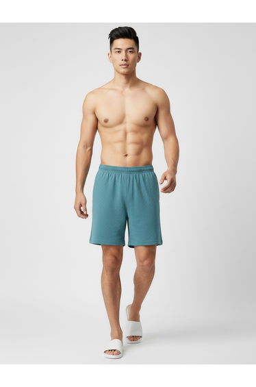 Men Green Lounge Shorts