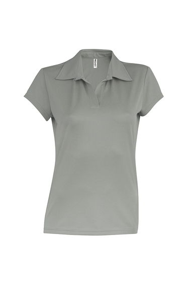 Kariban Proact Womens/Ladies Short Sleeve Performance Polo Shirt - Fine Grey