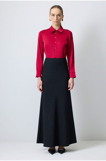 SATIN SHIRT WITH GRIPPER