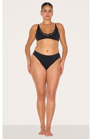 Plus Black Thong
