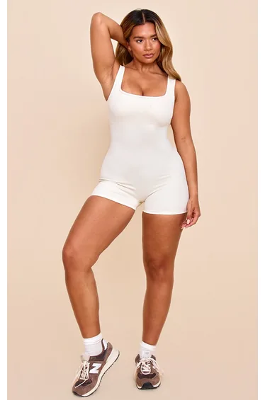 Shape Butter Cream Active Sculpt Square Neck Unitard