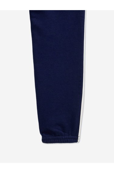 Girls Side Stripe Joggers in Navy