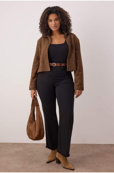 Plus Size Jeans - Black - Wide leg