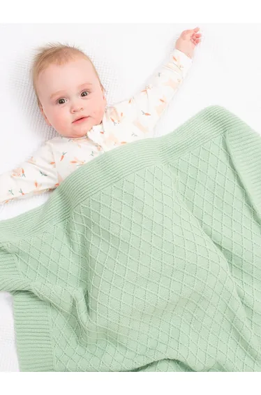 Diamond Blanket Soft Sage