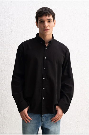 GIESTO Cotton Oversized Button-Up Shirt
