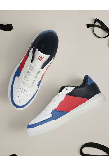 Men Color Block Lace Up Sneakers