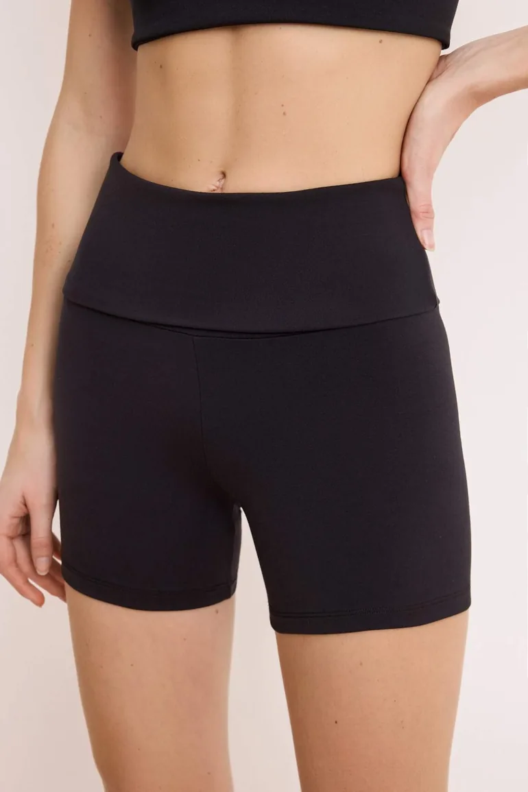 Black Brushed Scuba Sports Leggings - 3