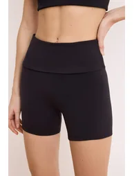 Black Brushed Scuba Sports Leggings - 3