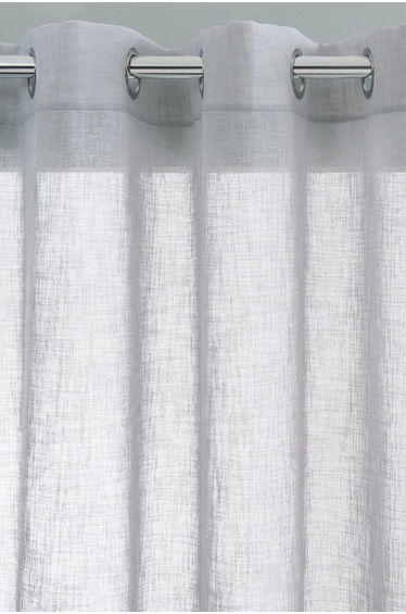 Linen Effect Single Voile Panel with Eyelet Header