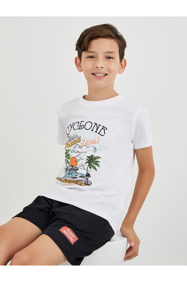 Boys Graphic Print Short Sleeve T-Shirt