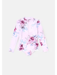 Pearl Floral Sunsafe Long Sleeve Swimsuit
