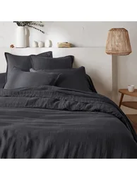 WASHED LINEN Plain Pillowcase or Bolster Case - 6