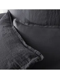 WASHED LINEN Plain Pillowcase or Bolster Case - 8