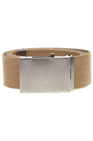 Duke Mens Kingsize Edward Plain Webbing Belt - Khaki