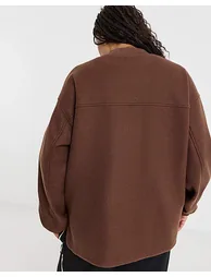 Chocolate Soft Zip Bomber Jacket - 3