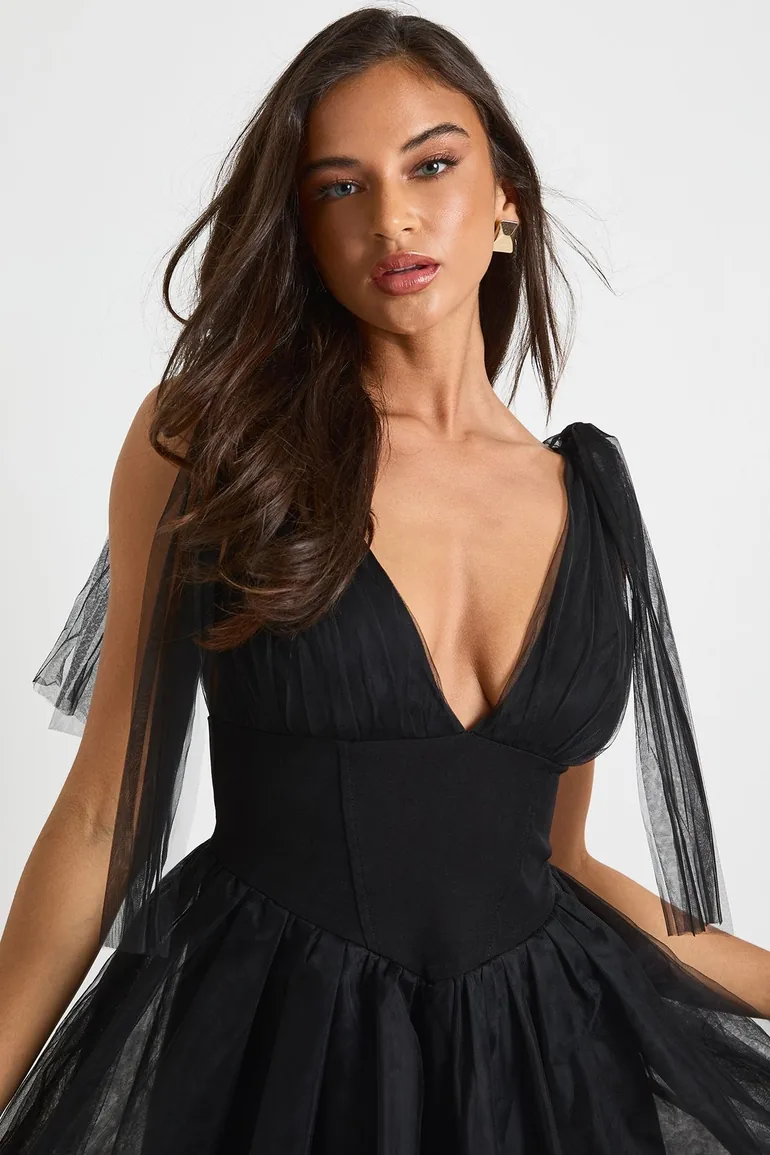 skater dress with wedges Plunge Halterneck Open Back Flippy Hem Mini Skater Dress In White Slinky | EGO US