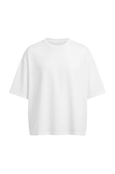 Awdis Mens Boxy Cropped T-Shirt - Arctic White