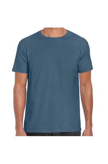 Gildan Mens Soft Style Ringspun T Shirt - Indigo